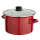 Naczynie do gotowania Altom Garnek emaliowany 22 cm 3,6 l pokrywka merlot indukcja
